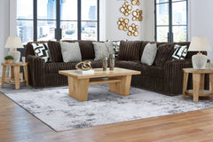 Best Deals Furniture - Ashley Furniture - Midnight-Madness 2-Piece Sectional - LAF 2-Piece Sectional / Chocolate - 98104S7