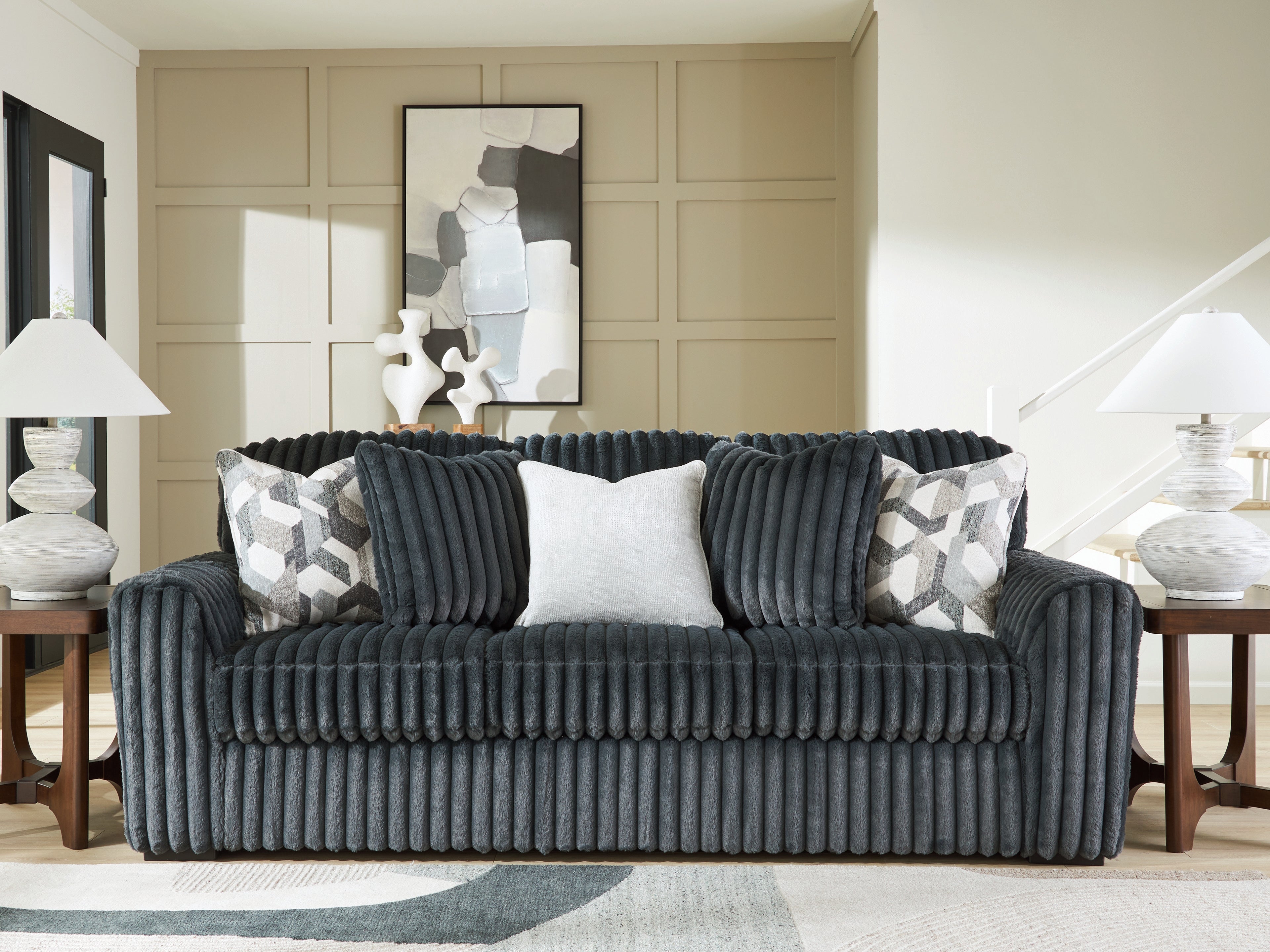 Best Deals Furniture - Ashley Furniture - Midnight-Madness Sofa - Sofa / Gunmetal - 9810538