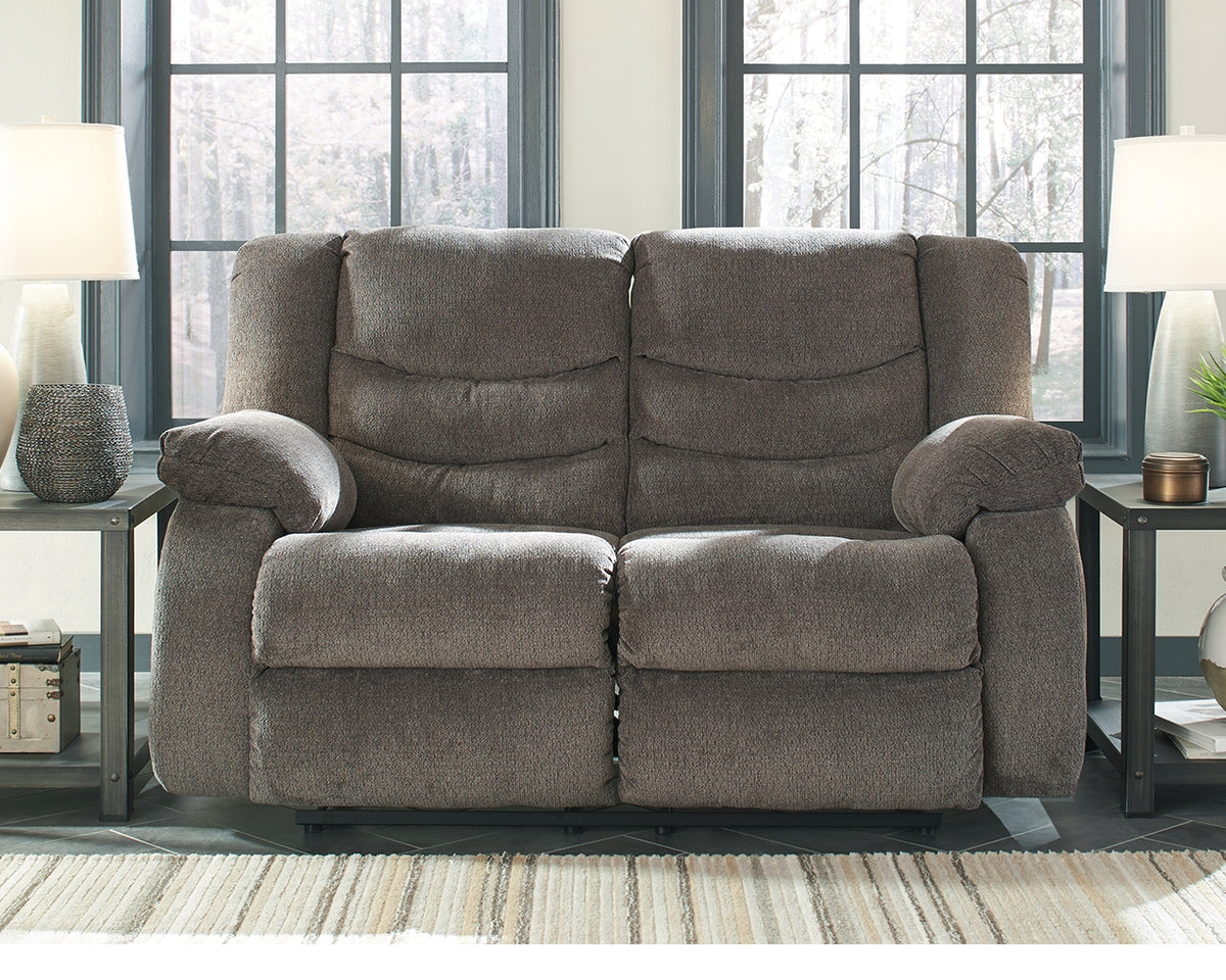 Best Deals Furniture - Ashley Furniture - Tulen Reclining Loveseat - Reclining Loveseat / Gray - 9860686