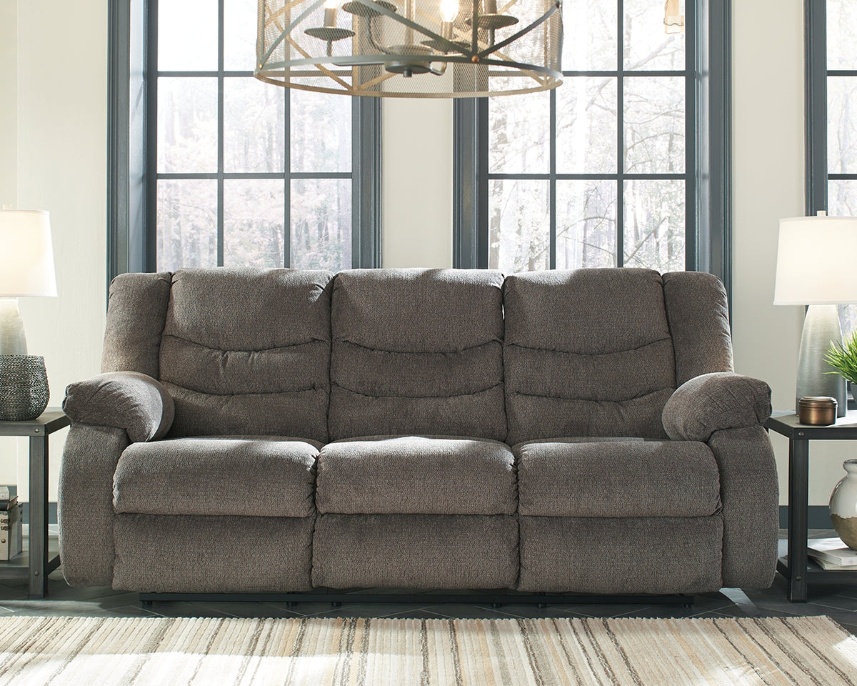 Best Deals Furniture - Ashley Furniture - Tulen Reclining Sofa - Reclining Sofa / Gray - 9860688