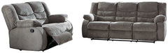 Best Deals Furniture - Ashley Furniture - Tulen Reclining Sofa and Loveseat - Reclining Sofa and Loveseat / Gray - 98606U1