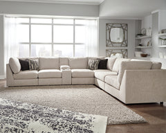 Best Deals Furniture - Ashley Furniture - Kellway 7-Piece Sectional - 7-Piece Sectional / Bisque - 98707S5