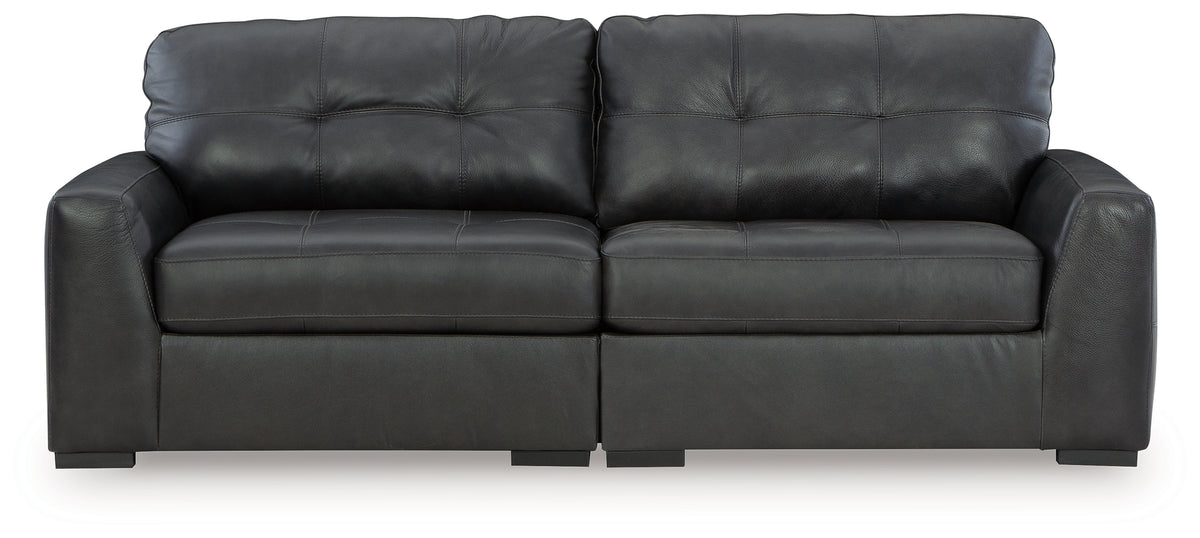 Best Deals Furniture - Ashley Furniture - Brindley Pier 2-Piece Sectional Loveseat - RAF 2-Piece Sectional Loveseat / Fog - 99503S1