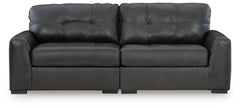 Best Deals Furniture - Ashley Furniture - Brindley Pier 2-Piece Sectional Loveseat - RAF 2-Piece Sectional Loveseat / Fog - 99503S1