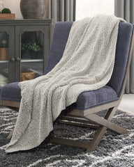 Best Deals Furniture - Ashley Furniture - Leonita Throw - Throw / Black/White - A1000769T