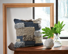 Best Deals Furniture - Ashley Furniture - Gibbend Pillow (Set of 4) - Pillow (4/CS) / Blue/Gray/White - A1000926