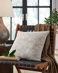 Best Deals Furniture - Ashley Furniture - Carddon Pillow (Set of 4) - Pillow (4/CS) / Brown/White - A1000971