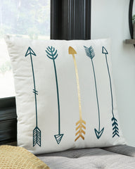 Best Deals Furniture - Ashley Furniture - Gyldan Pillow (Set of 4) - Pillow (4/CS) / White/Teal/Gold - A1000994