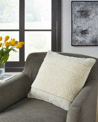 Best Deals Furniture - Ashley Furniture - Rowcher Pillow (Set of 4) - Pillow (4/CS) / Gray/White - A1001004