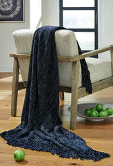 Best Deals Furniture - Ashley Furniture - Tamish Throw (Set of 3) - Throw (3/CS) / Blue - A1001022