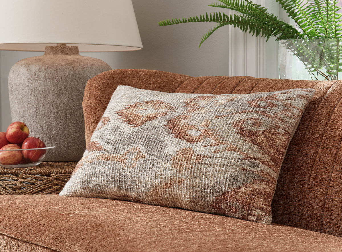 Best Deals Furniture - Ashley Furniture - Aprover Pillow (Set of 4) - Pillow (4/CS) / Rust/Gray/White - A1001040