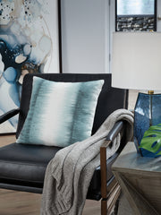 Best Deals Furniture - Ashley Furniture - Elonwich Pillow - Pillow / Teal/White - A1001106P