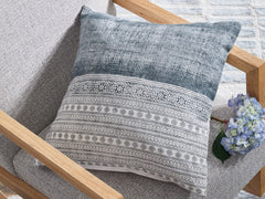 Best Deals Furniture - Ashley Furniture - Harperville Pillow (Set of 4) - Pillow (4/CS) / Blue/White - A1001127