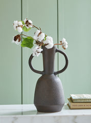 Best Deals Furniture - Ashley Furniture - Aadeen Vase - Vase / Distressed Brown - A2000673