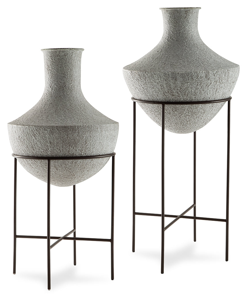 Best Deals Furniture - Ashley Furniture - Estonbank Vase Set - Vase Set - A2000748A1