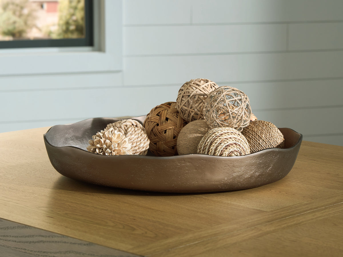 Best Deals Furniture - Ashley Furniture - Wallmen Tray - Tray / Champagne Gold Finish - A2000817