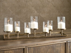 Best Deals Furniture - Ashley Furniture - Wallmond Candle Holder - Candle Holder / Antique Brass Finish - A2000820