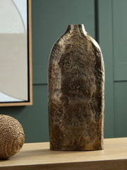 Best Deals Furniture - Ashley Furniture - Wallmond Vase - Vase / Antique Brass Finish - A2000822