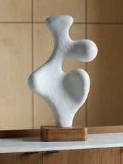 Best Deals Furniture - Ashley Furniture - Lavarsen Sculpture - Sculpture / White/Brown - A2000840