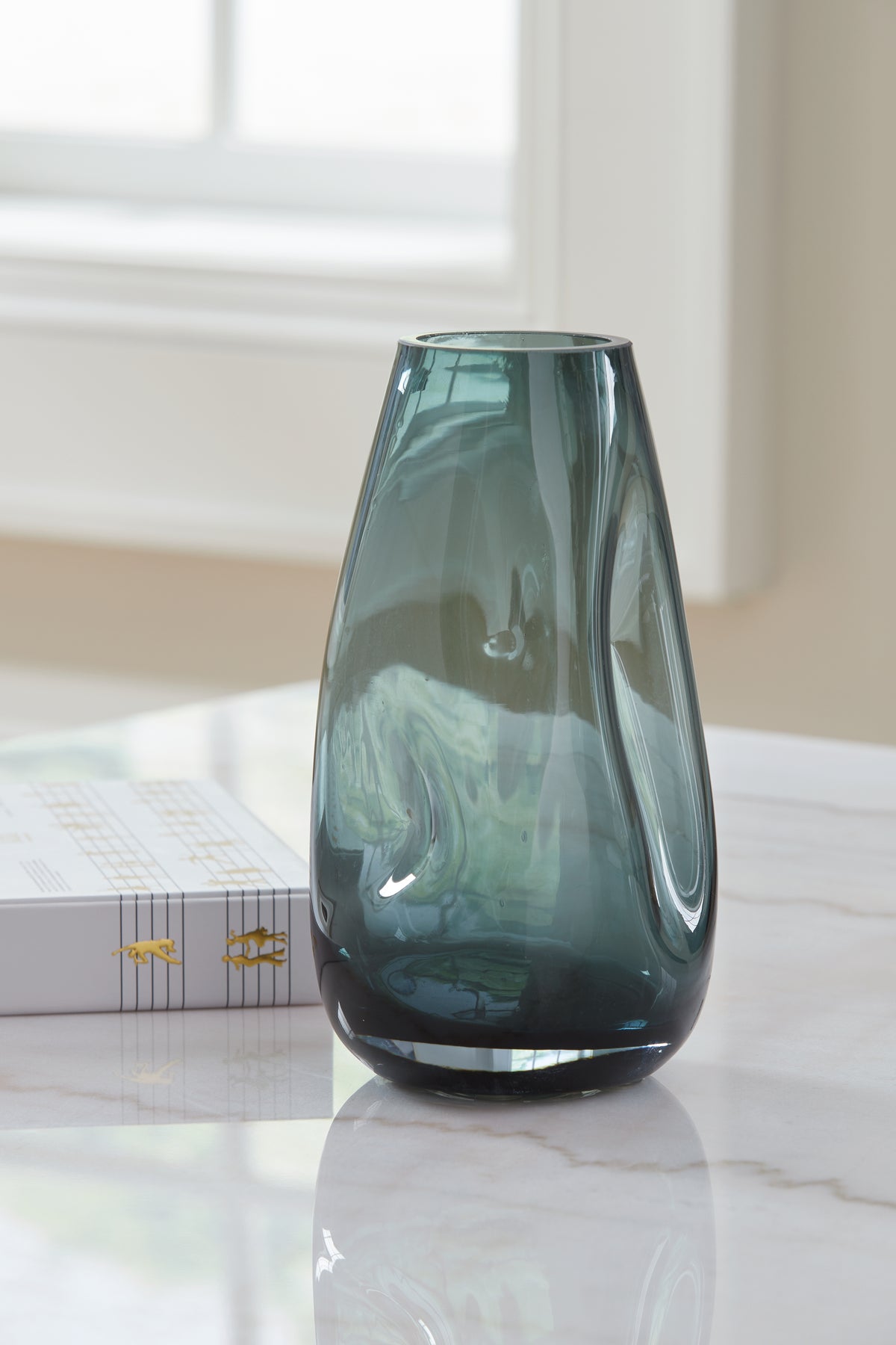 Best Deals Furniture - Ashley Furniture - Beamund Vase (Set of 2) - Vase (2/CS) / Teal Blue - A2900010