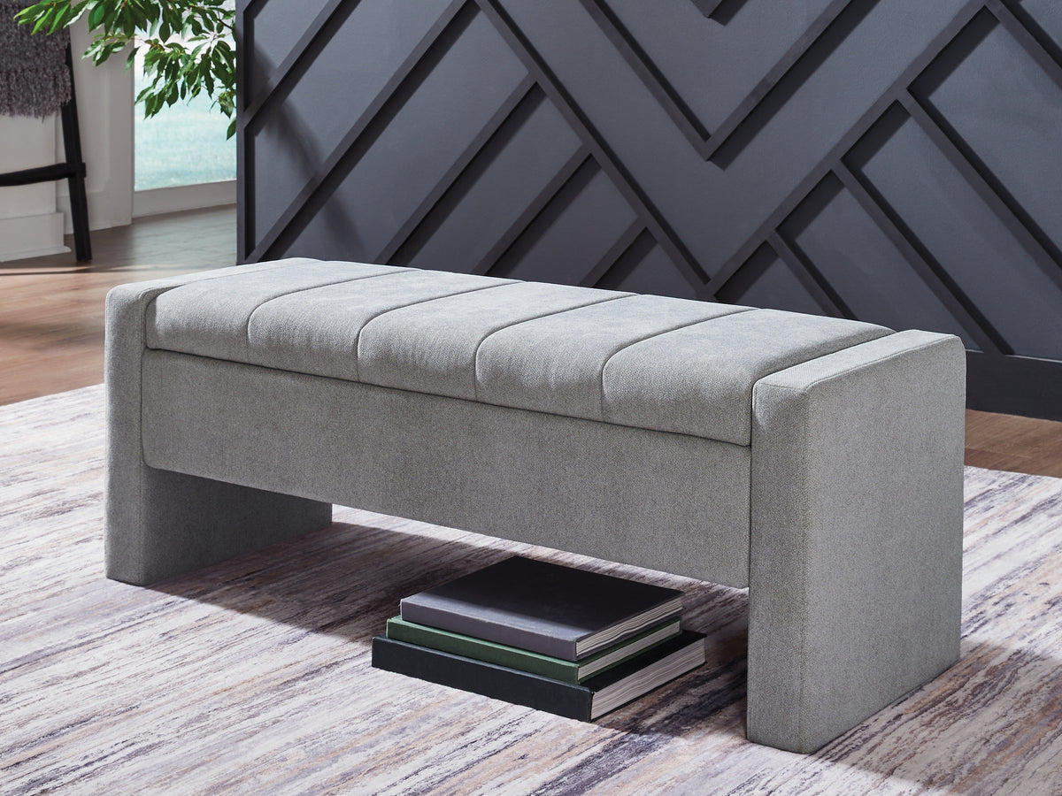 Best Deals Furniture - Ashley Furniture - Akselman Storage Bench - Storage Bench / Gray / 50"W x 19"D x 19"H - A3000744