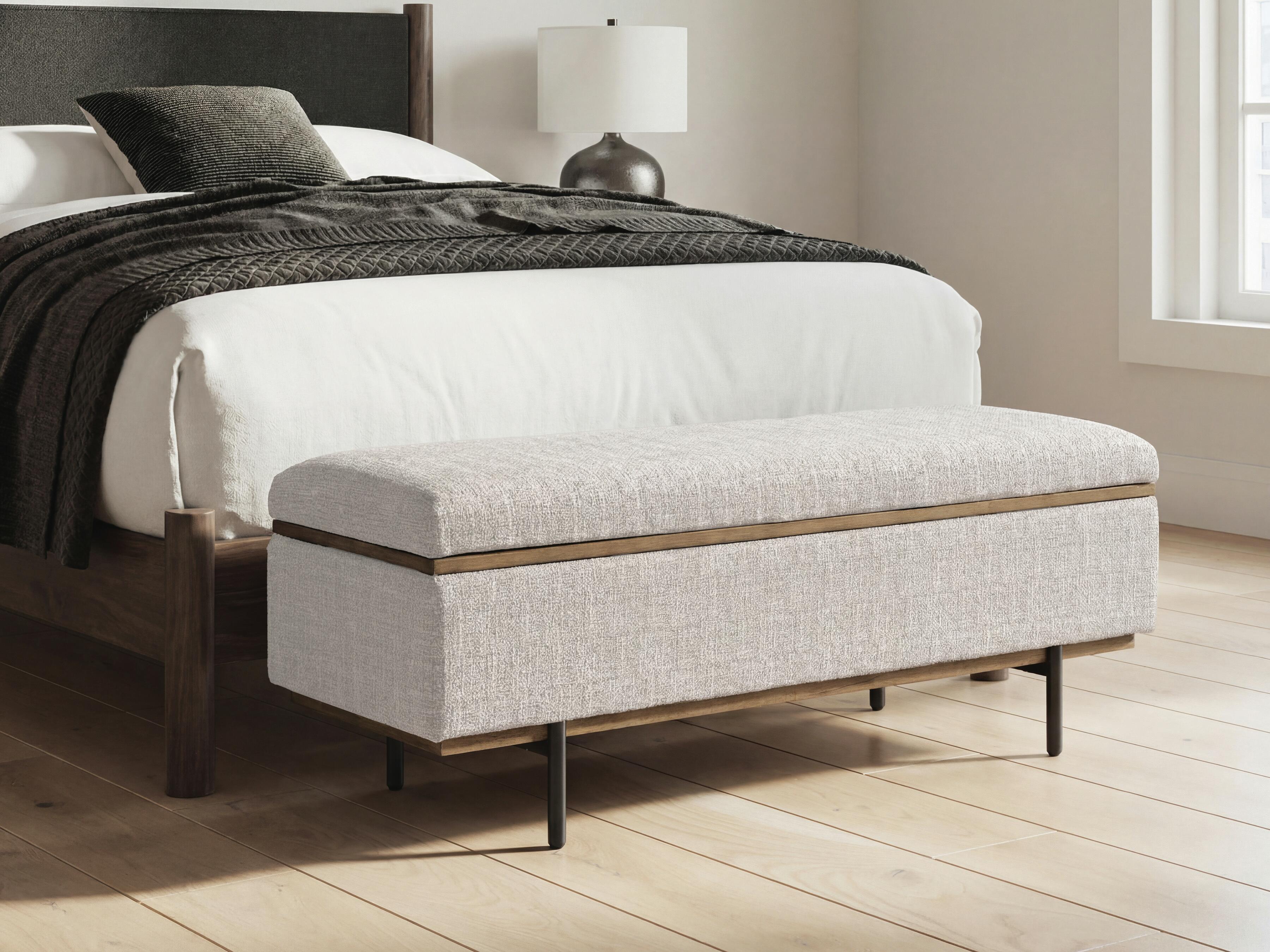 Best Deals Furniture - Ashley Furniture - Dettaford Next-Gen Nuvella Storage Bench - Storage Bench - A3000848
