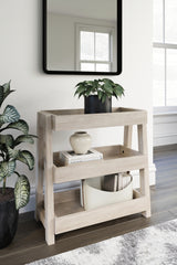 Best Deals Furniture - Ashley Furniture - Blariden Shelf Accent Table - Shelf Accent Table / Light Tan - A4000368
