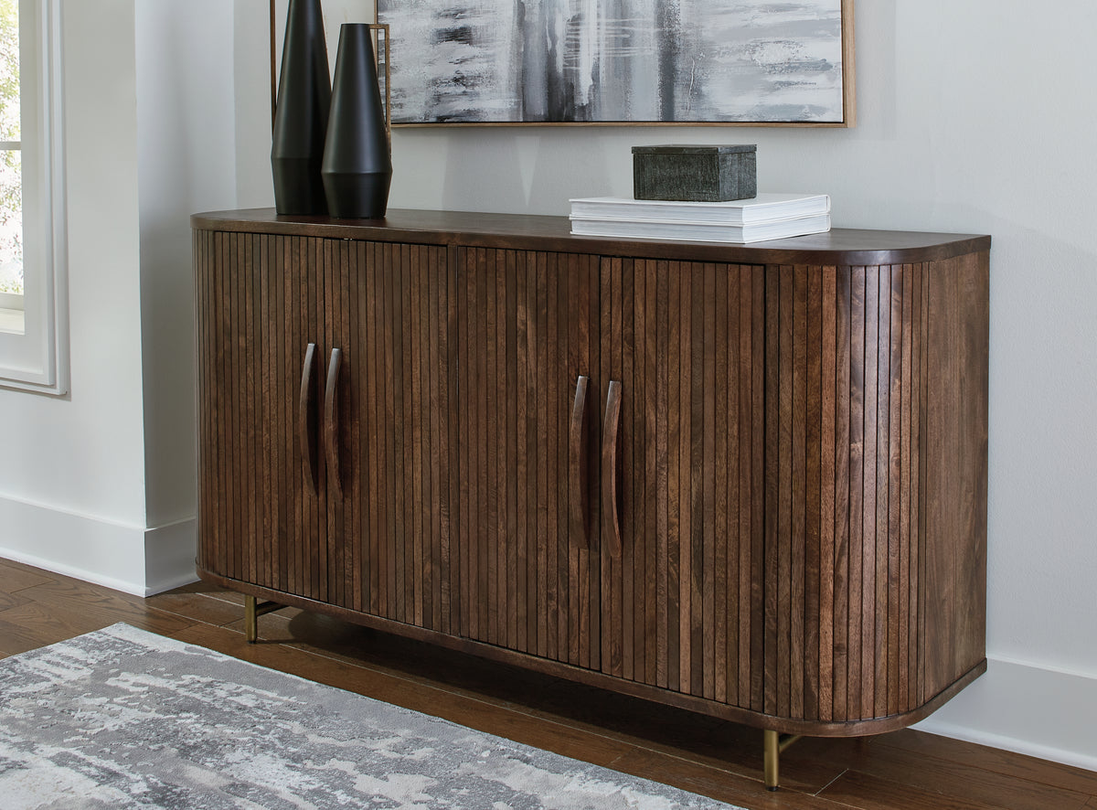 Best Deals Furniture - Ashley Furniture - Amickly Accent Cabinet - Accent Cabinet / Dark Brown - A4000571
