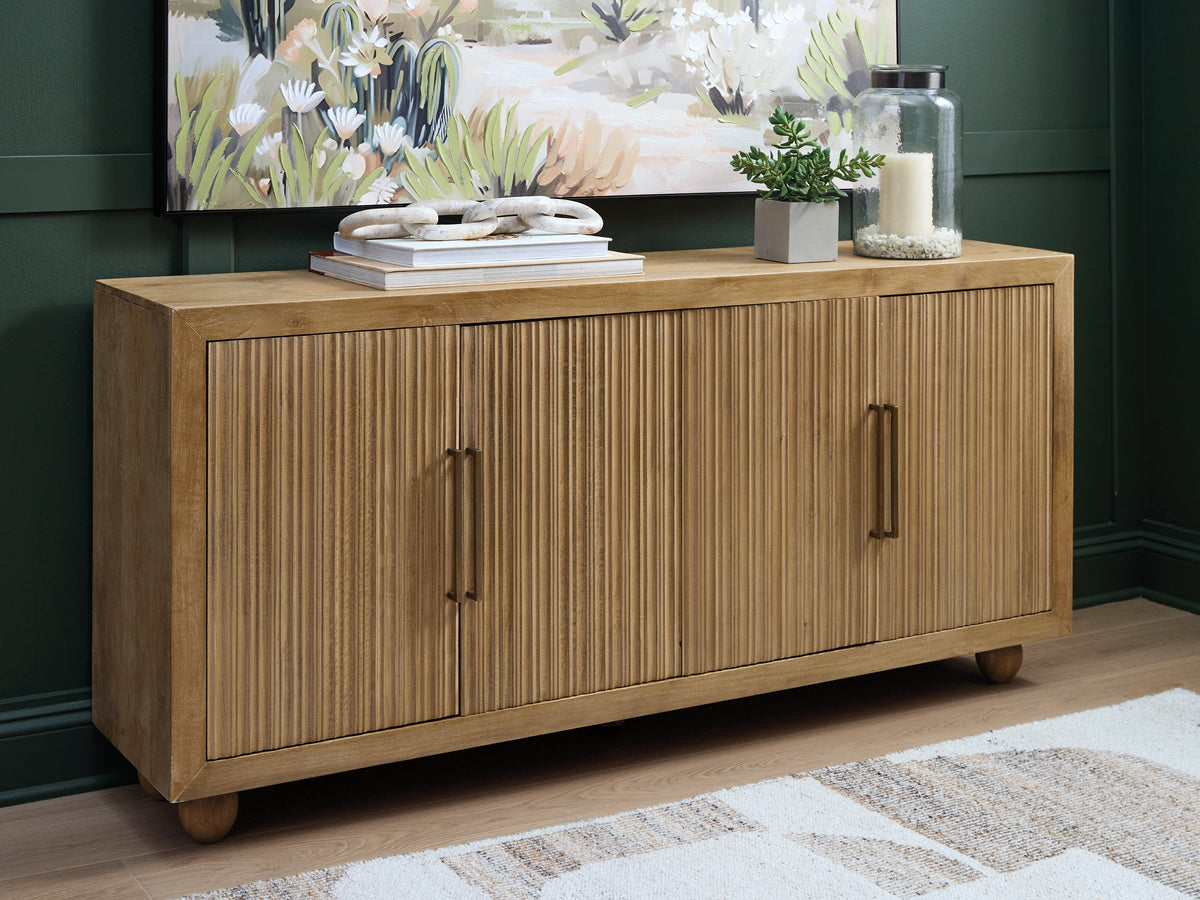 Best Deals Furniture - Ashley Furniture - Niam Accent Cabinet - Accent Cabinet / Light Antique Beige - A4000684