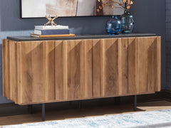 Best Deals Furniture - Ashley Furniture - Quintavious Accent Cabinet - Accent Cabinet / Brown/Charcoal - A4000685