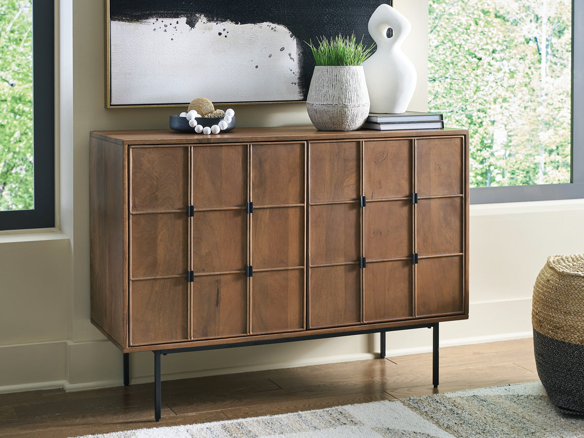 Best Deals Furniture - Ashley Furniture - Juddins Accent Cabinet - Accent Cabinet / Brown - A4000692
