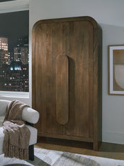 Best Deals Furniture - Ashley Furniture - Thoren Accent Cabinet - Accent Cabinet / Medium Brown - A4000699