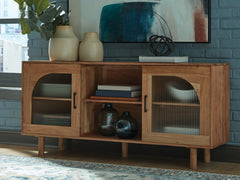 Best Deals Furniture - Ashley Furniture - Adway Accent Cabinet - Accent Cabinet / Natural Brown - A4000709