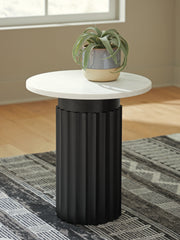 Best Deals Furniture - Ashley Furniture - Wainstone Accent Table - Accent Table / Black/White - A4000724