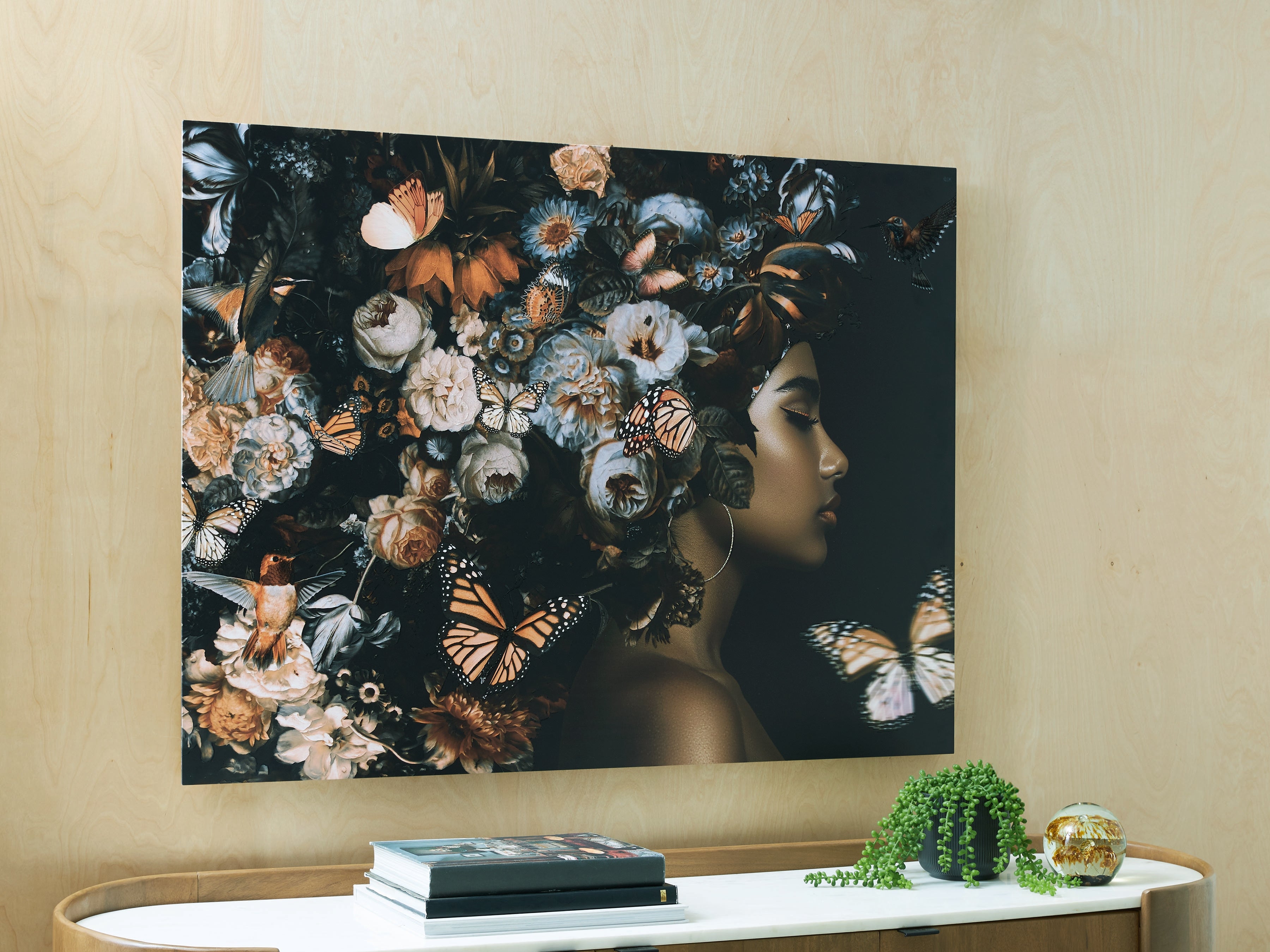 Best Deals Furniture - Ashley Furniture - Valfer Wall Art - Wall Art / Orange/Black/White - A8000481