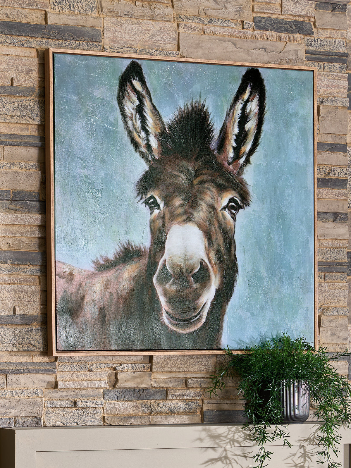 Best Deals Furniture - Ashley Furniture - Landerton Wall Art - Wall Art / Brown/Blue/White - A8000488