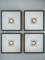 Best Deals Furniture - Ashley Furniture - Dallbourne Wall Art (Set of 4) - Wall Art Set (4/CN) / White/Gold Finish - A8000491