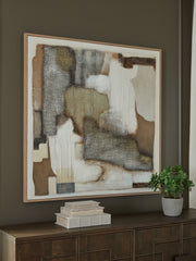 Best Deals Furniture - Ashley Furniture - Wylander Wall Art - Wall Art / Tan/Brown/Gray - A8000497