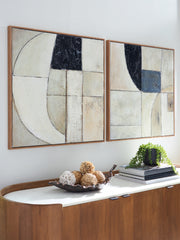 Best Deals Furniture - Ashley Furniture - Bexlen Wall Art (Set of 2) - Wall Art Set (Set of 2) / Tan/Taupe/Black - A8000498