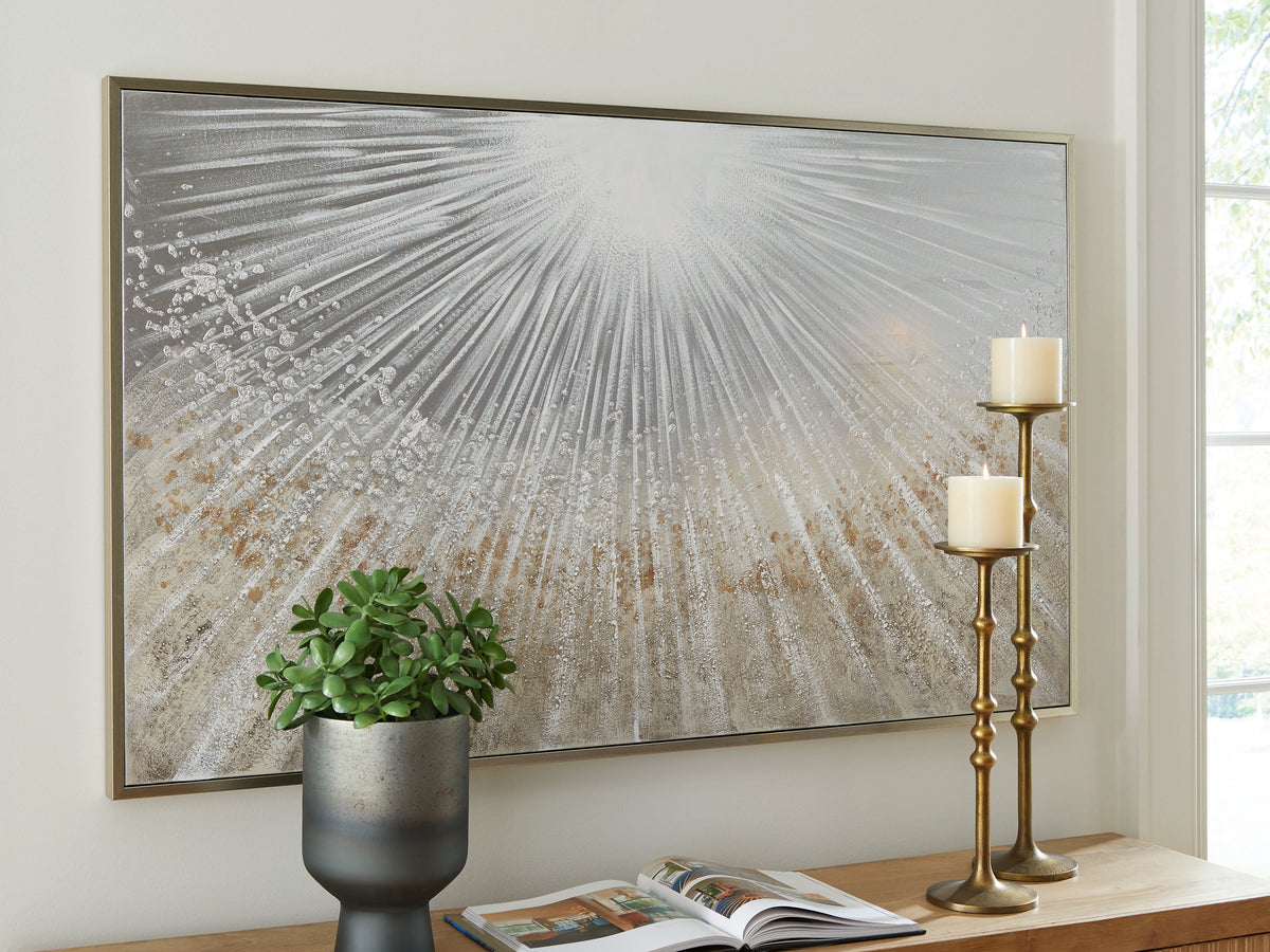 Best Deals Furniture - Ashley Furniture - Waldard Wall Art - Wall Art / Gray/Taupe/White - A8000501