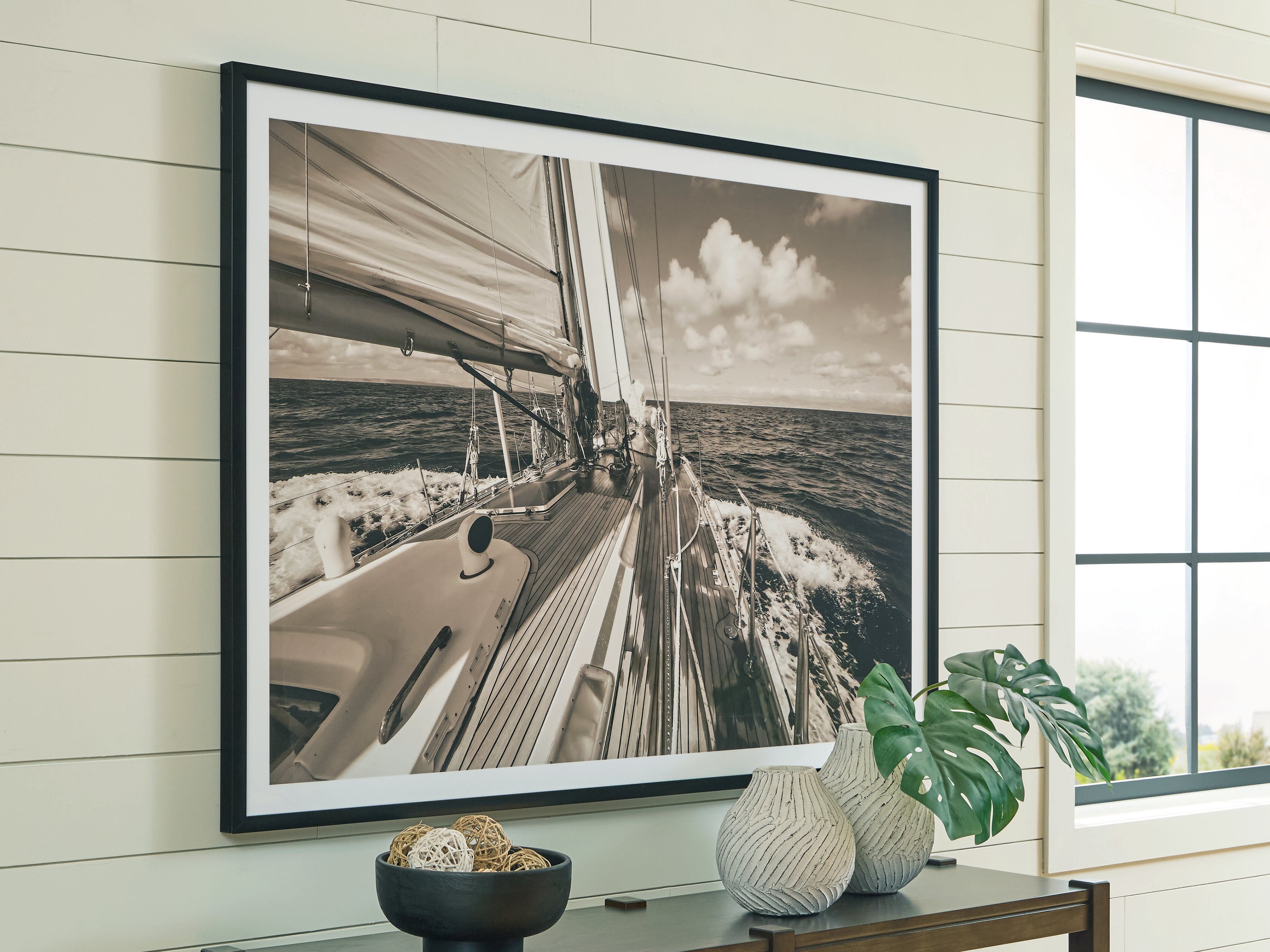 Best Deals Furniture - Ashley Furniture - Arlanford Wall Art - Wall Art / Sepia - A8000505