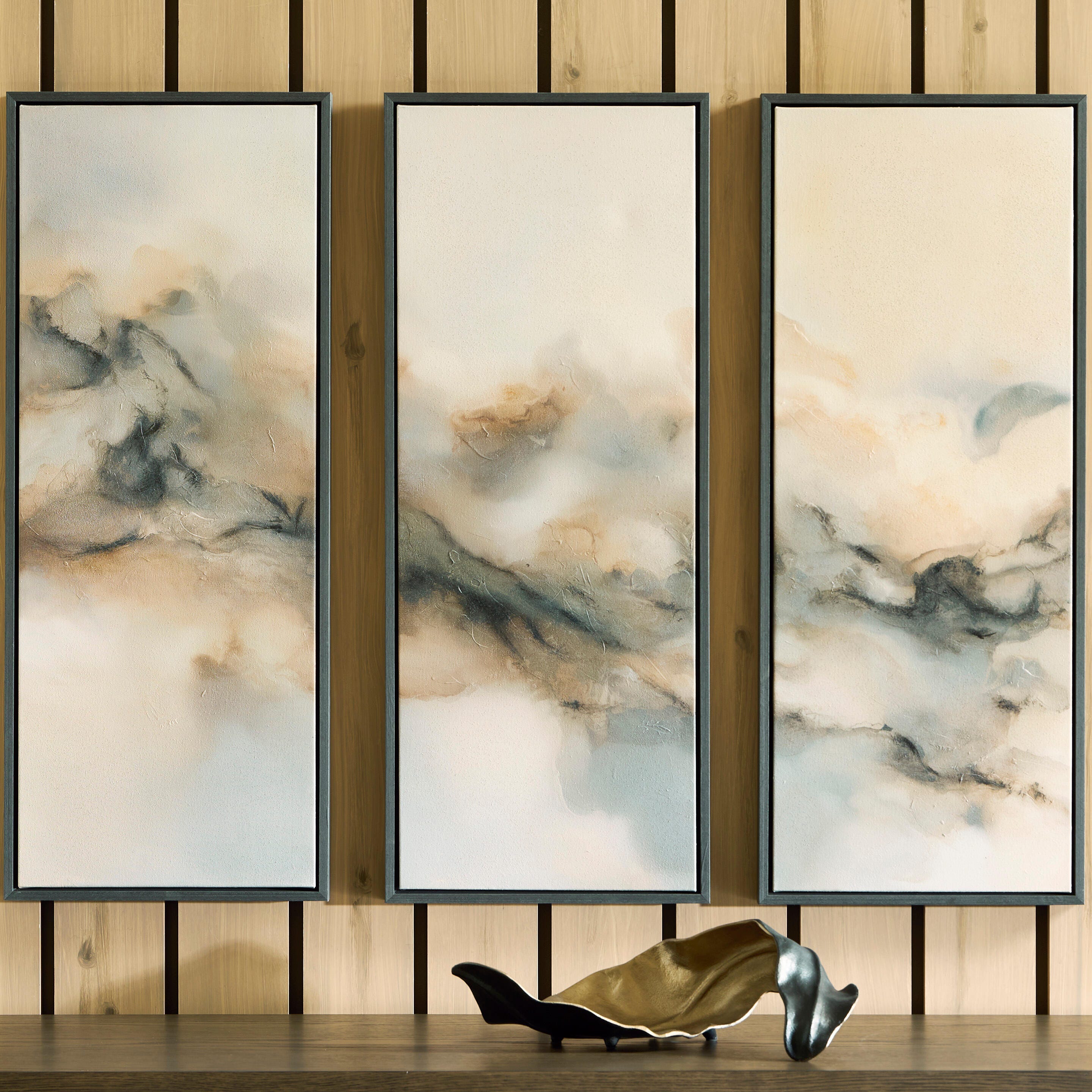 Best Deals Furniture - Ashley Furniture - Larrondale Wall Art (Set of 3) - Wall Art Set (3/CN) - A8000556