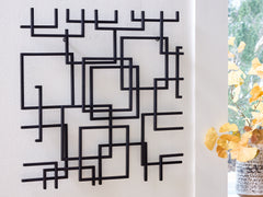 Best Deals Furniture - Ashley Furniture - Aadanton Wall Decor - Wall Decor / Black - A8010400