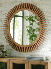 Best Deals Furniture - Ashley Furniture - Tedwell Mirror - Accent Mirror / Brown - A8010410