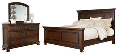 Best Deals Furniture - Ashley Furniture - Porter King Panel Bed, Dresser and Mirror - King Panel Bed, Dresser and Mirror - B697B34