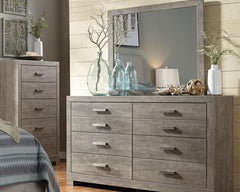 Best Deals Furniture - Ashley Furniture - Culverbach Dresser and Mirror - Dresser and Mirror / Gray - B070B1