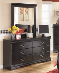 Best Deals Furniture - Ashley Furniture - Huey Vineyard Dresser and Mirror - Dresser and Mirror / Black - B128B1