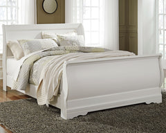 Best Deals Furniture - Ashley Furniture - Anarasia Queen Sleigh Bed - Queen Sleigh Bed / White - B129B4