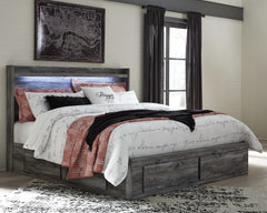 Best Deals Furniture - Ashley Furniture - Baystorm King Panel Bed with 6 Storage Drawers - King Panel Bed with 6 Storage Drawers / Gray - B221B16