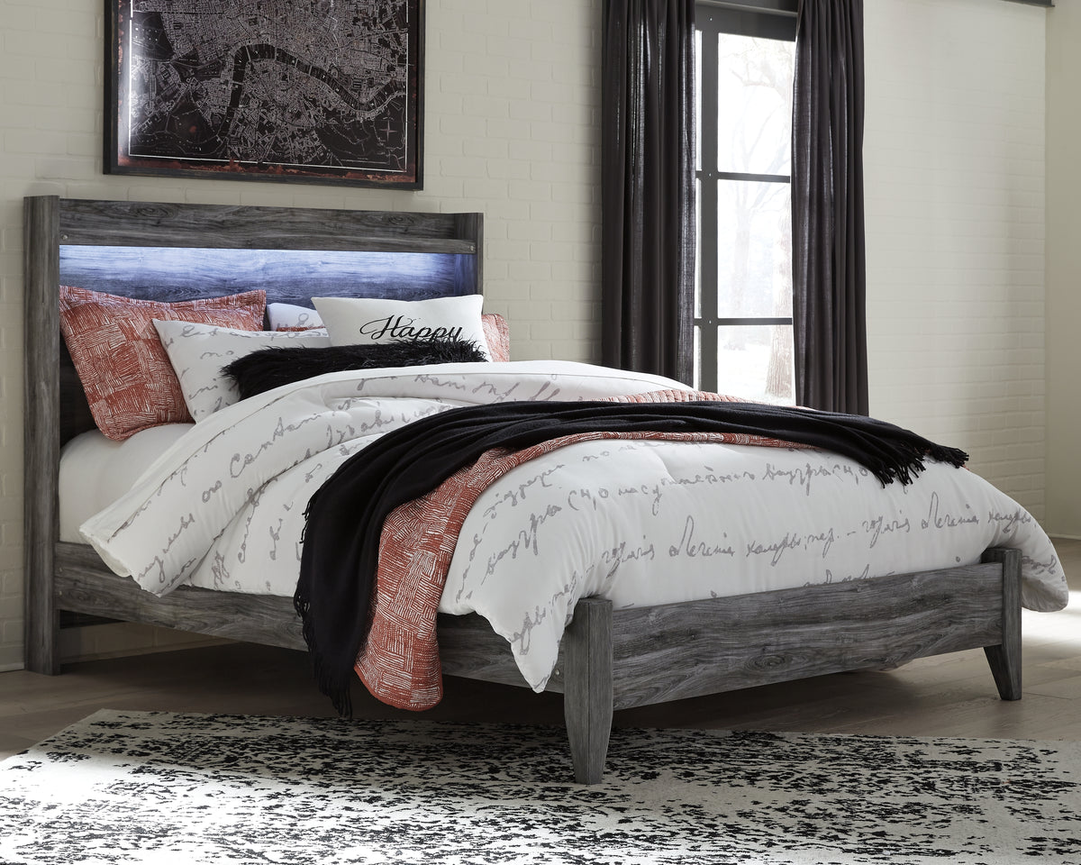 Best Deals Furniture - Ashley Furniture - Baystorm Queen Panel Bed - Queen Panel Bed / Gray - B221B2